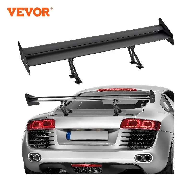 

VEVOR GT Wing Car Spoiler 53.1 inch Universal Spoiler with Double Deck Adjustable Lightweight Aluminum Car Rear Spoiler Wing