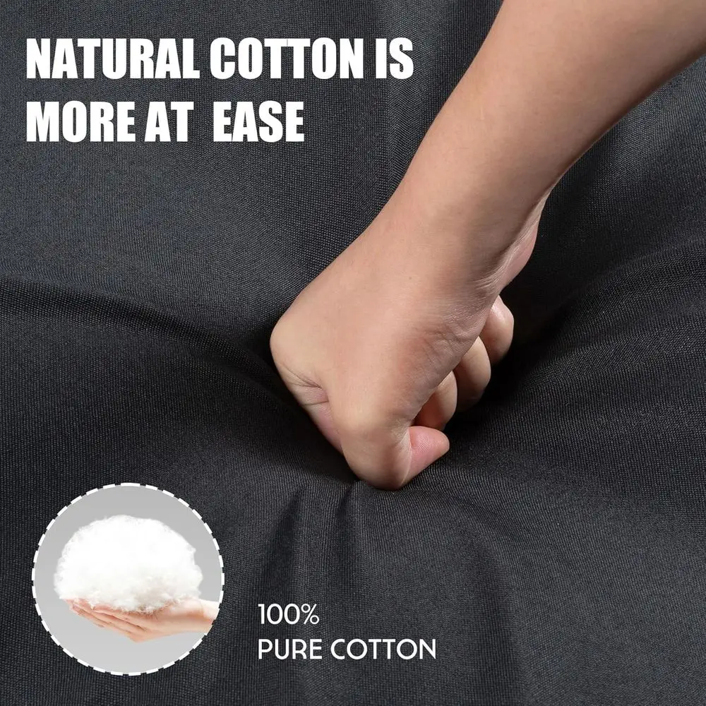 Canapé sectionnel 3 places en forme de L 73,6 avec tissu en lin et pouf, idéal pour les petits espaces, les salons et les bureaux, noir