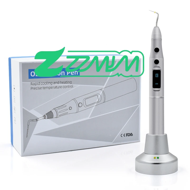 

den tal Cordless Gutta Percha Cutter Endo Obturation Pen with Tips Large Battery Capacity Heated Pen Endo Obturation System