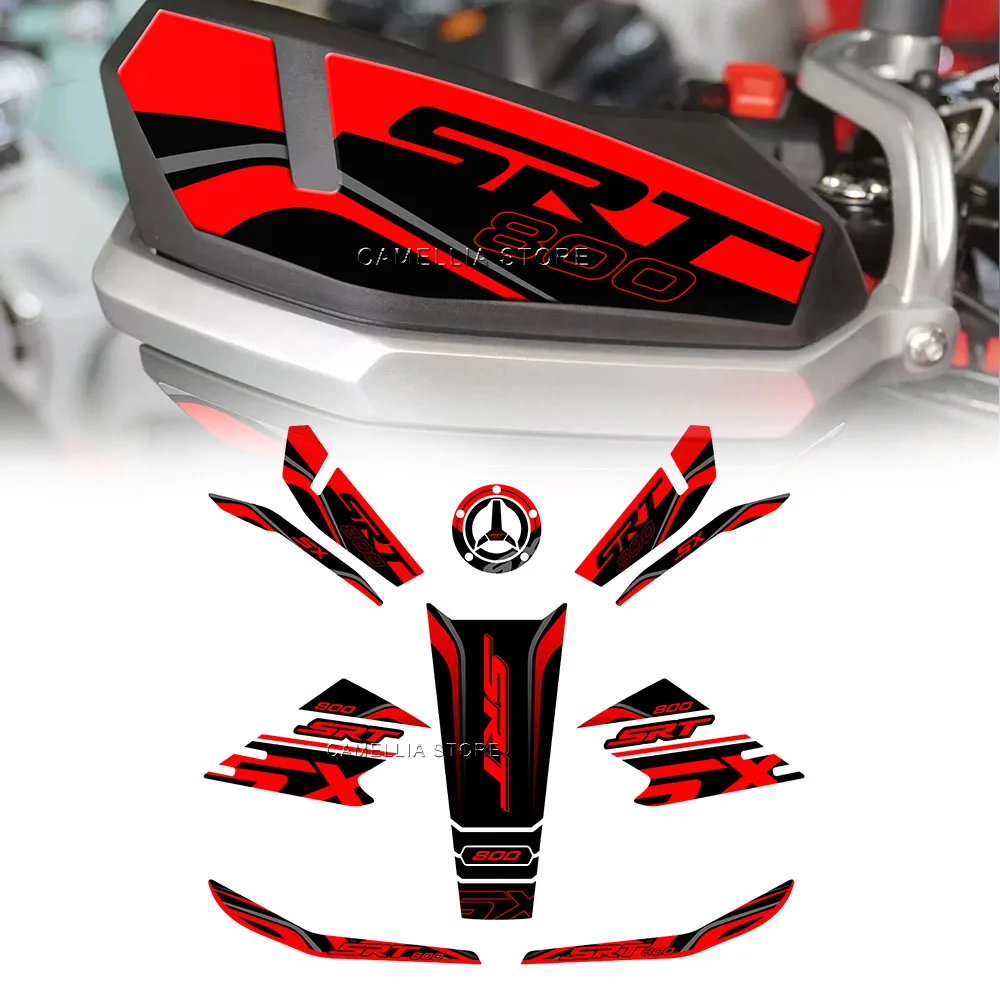 

Motorcycle Sticker Waterproof Motorcycle Tank Pad Sticker New Motorcycle Shell Sticker Kit for QJ Motor SRT 800 SX