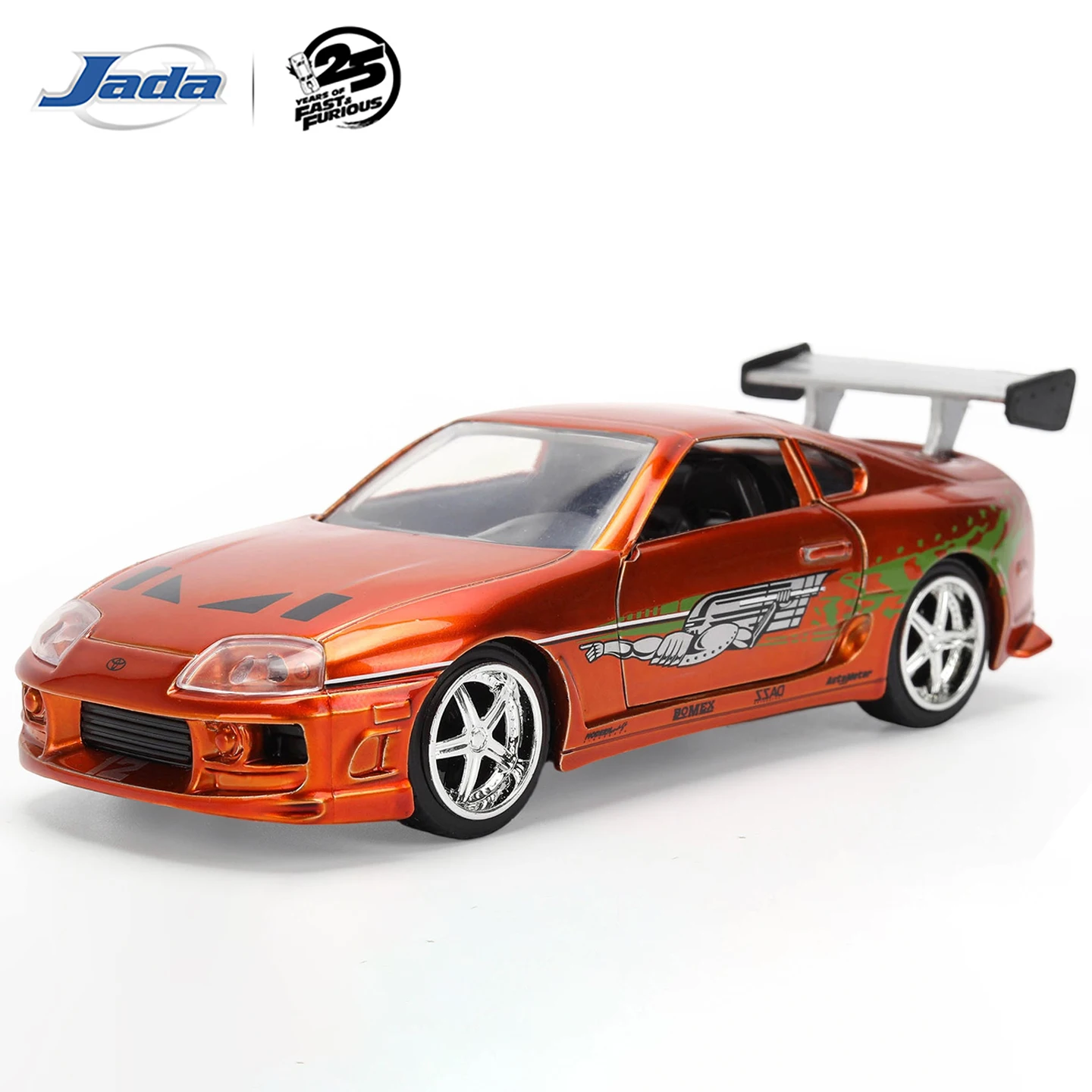 jada-25周年記念-1-32スケール-ブライアンのトヨタ-スープラ-–-コッパー2-フルライバリー-オートメーター、ザッドモータースポーツ、モダンイメージ-jd36960