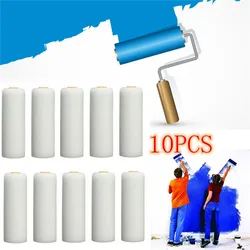 10PCS 100mm Paint Roller Brush Durable Foam Paint Roller Sleeve Cover Art Sets For Painting Decorating Home Repair Paint Tool