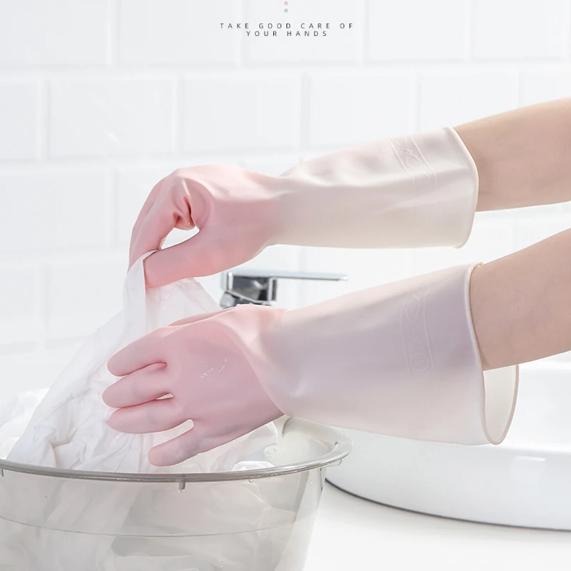 شاومي مطاط مقاوم للمياه قفازات لغسيل الأطباق المطبخ دائم تنظيف الأعمال المنزلية أدوات غسل الصحون