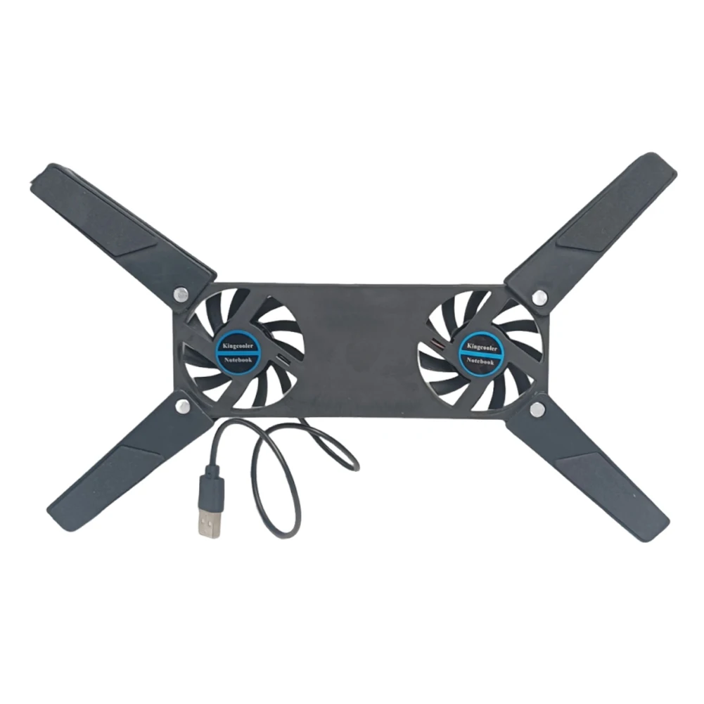 

USB Powered Foldable Cooler Pad with Double 60mm Fans Laptop Stand Cooling Pad Bracket for Notebook Laptop PC Computer