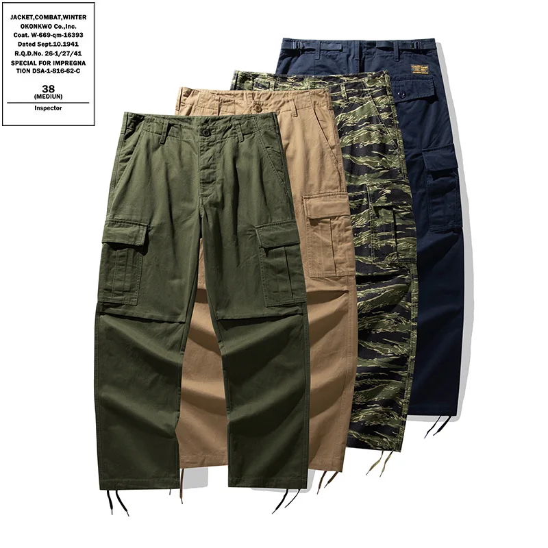 Autunno Okonkwo pantaloni militari americani OG-107 lavoro Casual Outdoor Trekking escursionismo allenamento sportivo campeggio utensili pantaloni