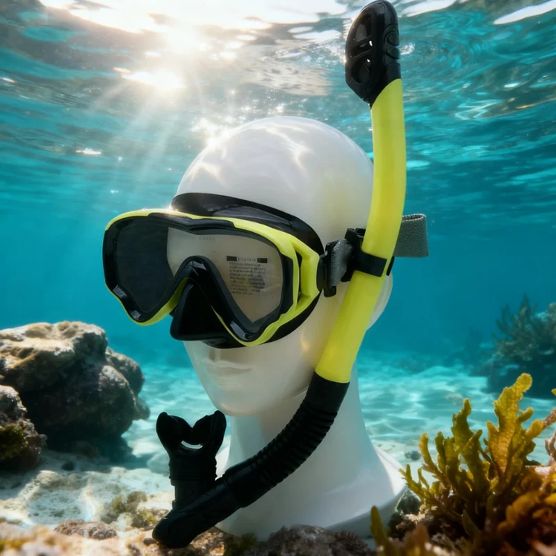 

New Adult Large-Frame Scuba Diving Mask | Tempered Glass, Anti-Fog & Leak-Free for Snorkeling, Scuba & Travel , Snorkeling