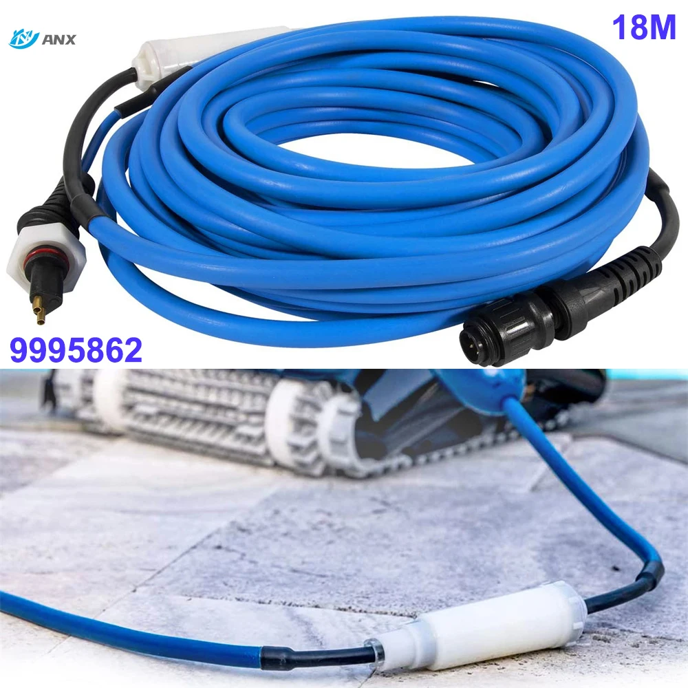 9995862 18M DIY Cable & Swivel 2 Wire Replacement Parts for Dolphin Pool Cleaners M200, Nautilus CC Plus, Maytronics 9995862-DIY