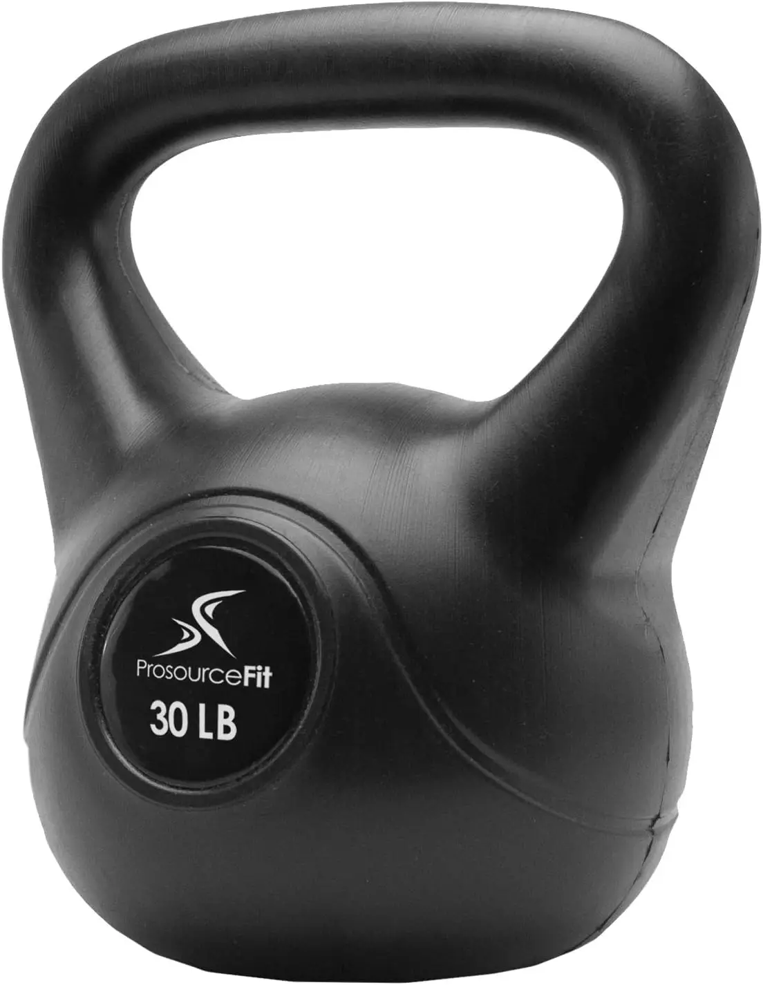 Vinyl Plastic Kettlebell with Cement Interior for Commercial Use 10-35 Lbs