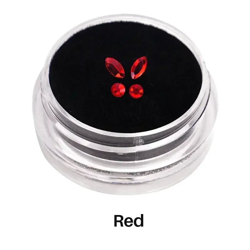 4 قطعة/صندوق الأسنان الأسنان الأحجار الكريمة كريستال الماس مجوهرات الأسنان الجمال فراشة الماس مواد الديكور مجموعة الماس الأسنان #4