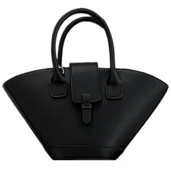 Luxury Designer Tote Bag Large Capacity Trendy Crossbody Bag Trapezoid Top Handle Bag Fan-Shaped Bucket Bag for Women