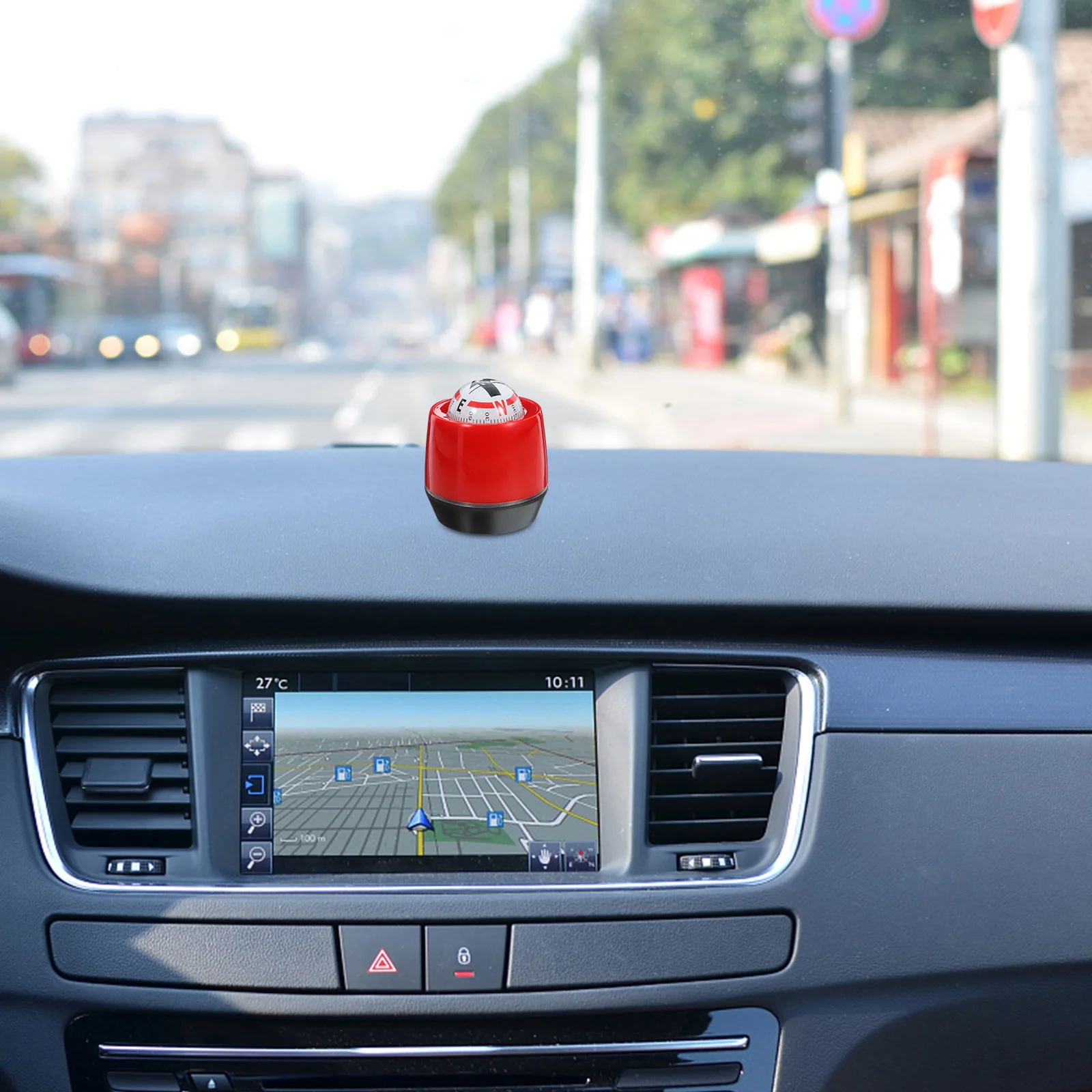 

Car Compass Stylish Self-Adhesive ABS Durable Indicator Automotive Dash Mount Compass for Boat and Car