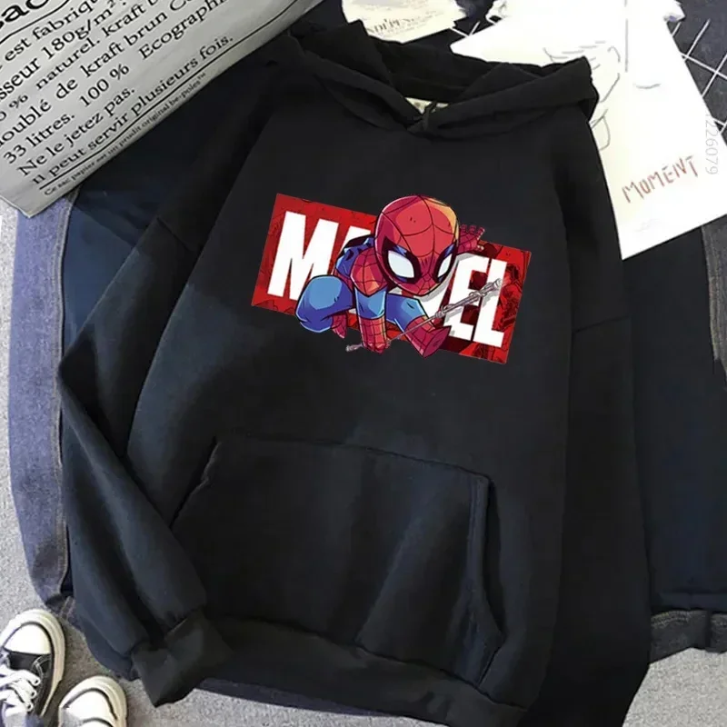 Graphic Disney Printed Male Sweatshirts Cool Marvel Classic Fashion Anime Comfortable Men Hoodies Trendy Autumn Winter Tops