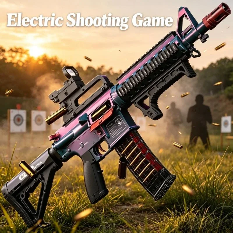 M416 Electric Tactical Rifle Soft Dart Toy Gun with Sight Full Auto Foam Shooter Outdoor for Adult Christmas Birthday Present