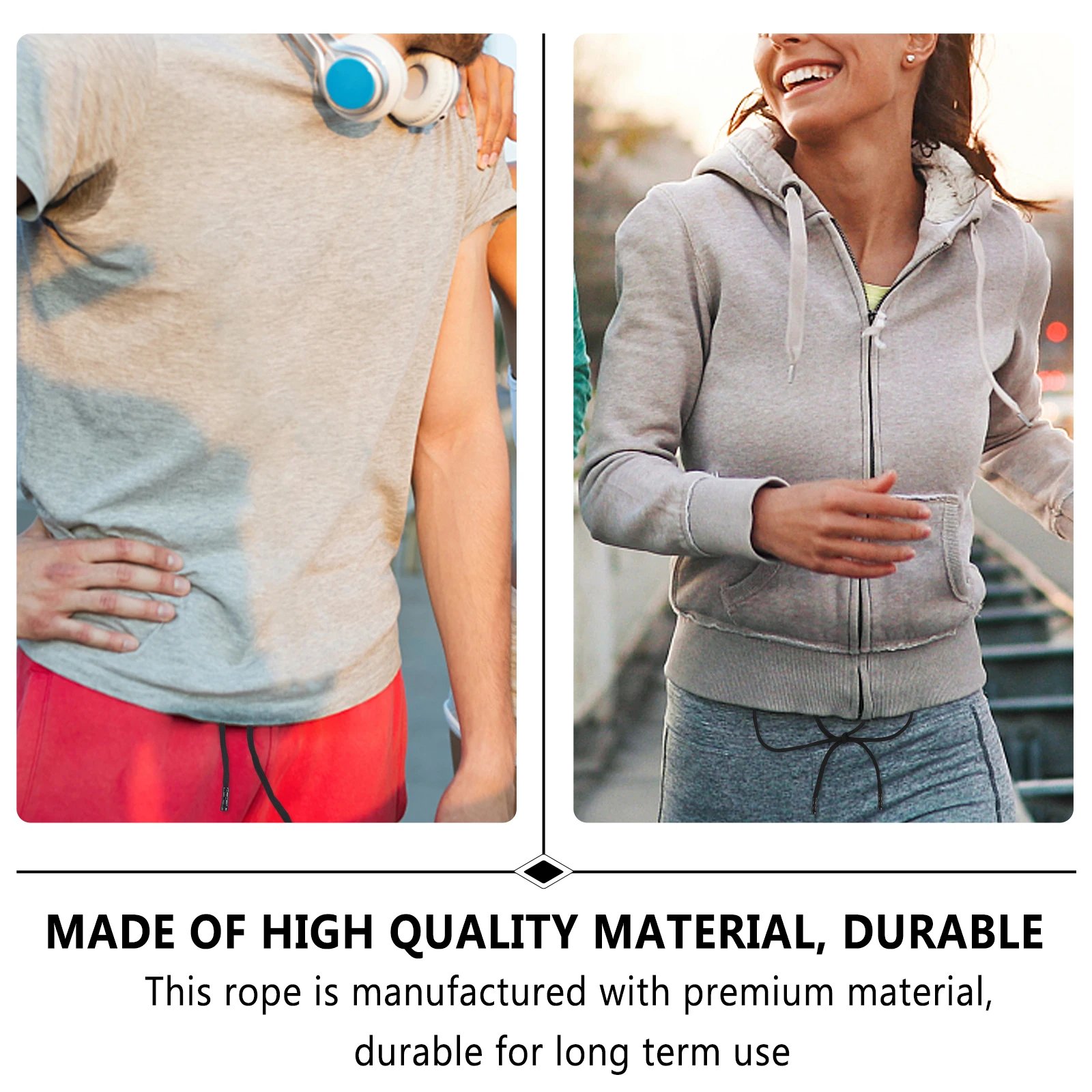 10pcs Drawstrings Polyester Cord Replacement for Sports Pants Sweatpants Durable Long Lasting Not Easy to Break Hoodies Hats