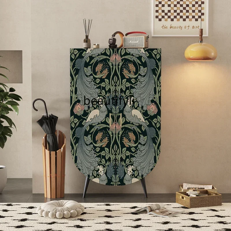 

ss K178 SS25 French antique solid wood decorative wardrobe bedroom home living room corner side cabinet entrance locker