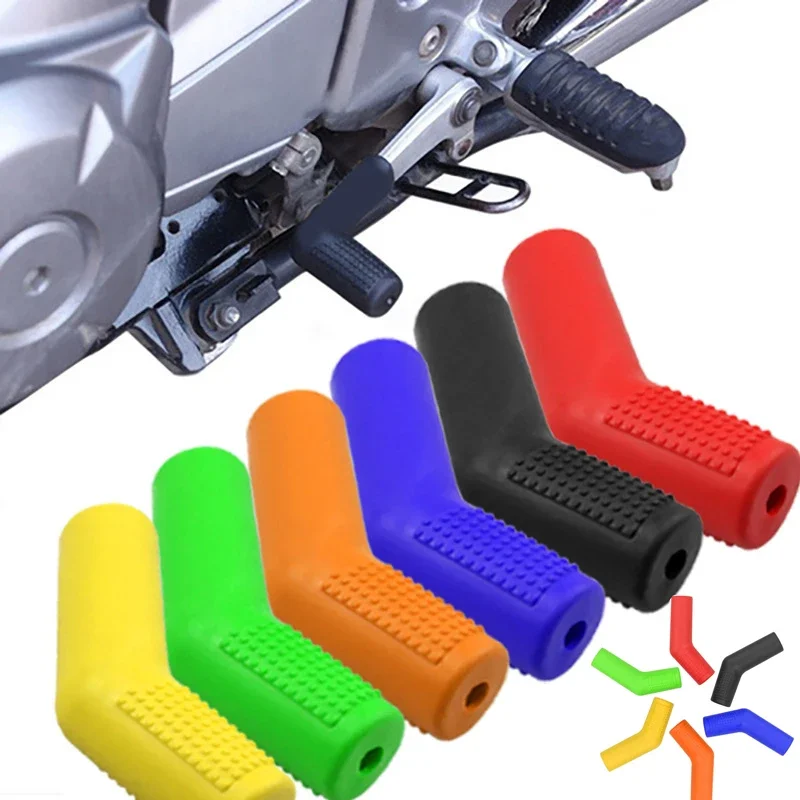 Anti-Slip Motorcycle Shift Lever Foot Pad Durable Gear Lever Boots Shoes Cover Case Rubber Protector Motorbike Accessories
