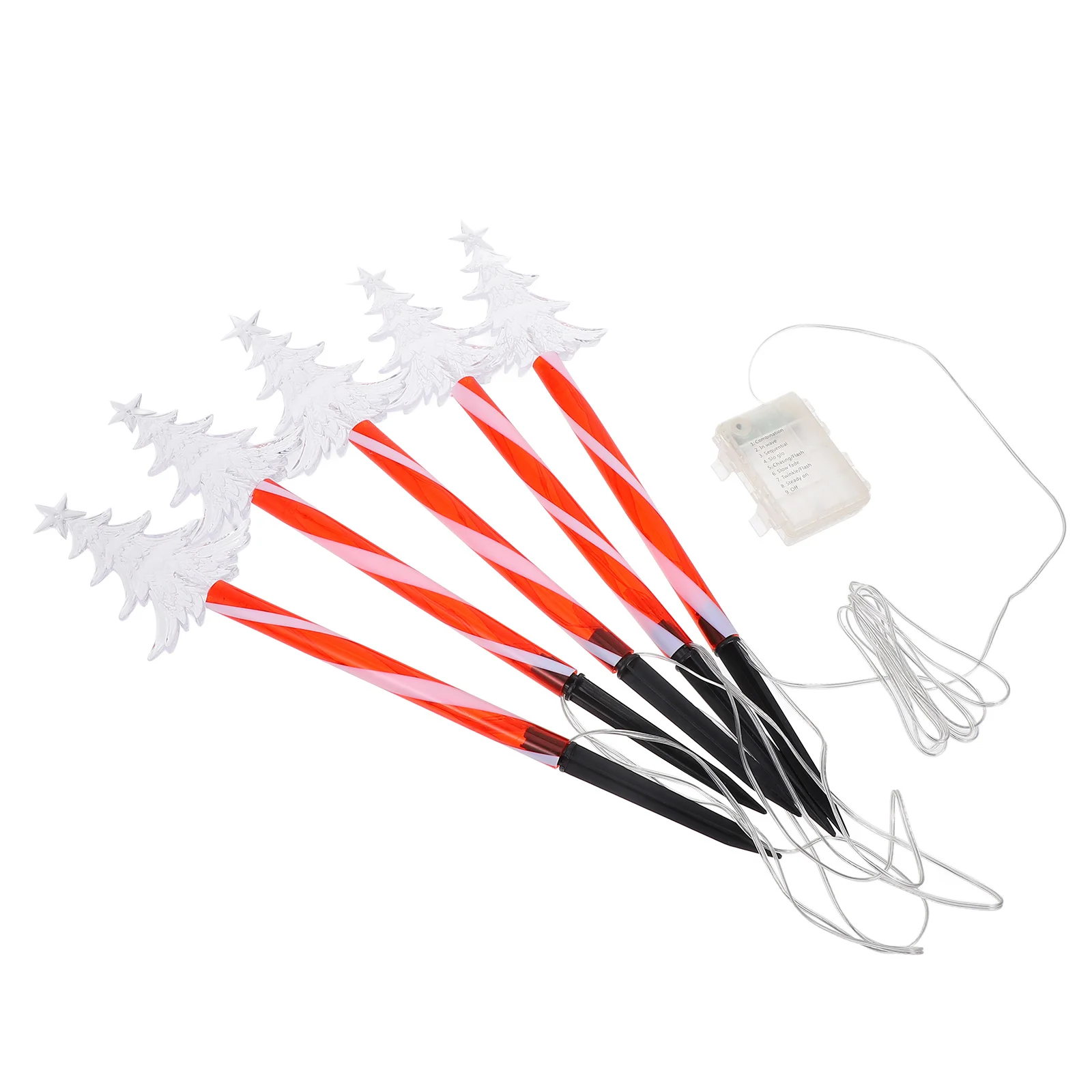 1 مجموعة عيد الميلاد قصب أضواء المسار تعمل بالطاقة الشمسية في الهواء الطلق مصباح الحديقة شجرة عيد الميلاد ضوء الحلوى عيد الميلاد الديكور مقاوم للماء