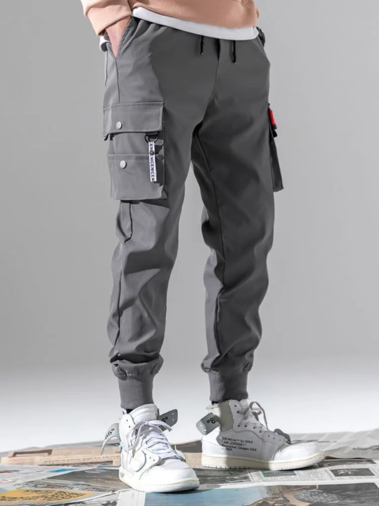 AliExpress 2025 New Men's Cargo Pants, Thin Trousers, Comfortable and Breathable, Outdoor Casual, Wearable, Running, Cycling, Multi-pocket