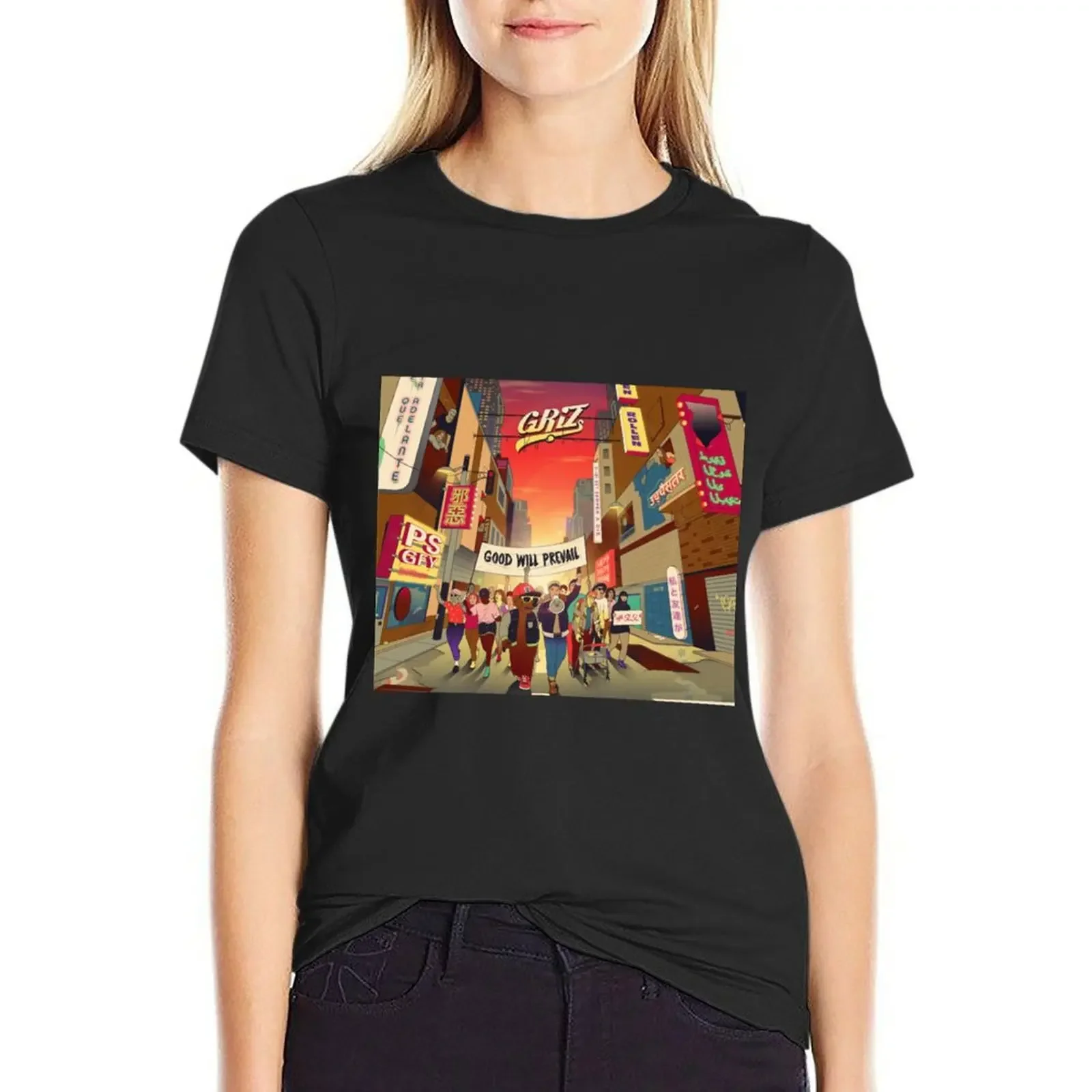 

Logo Griz Band Music Singer Tour Cap T-Shirt sports fans new edition cute clothes anime clothes cute t-shirts for Women