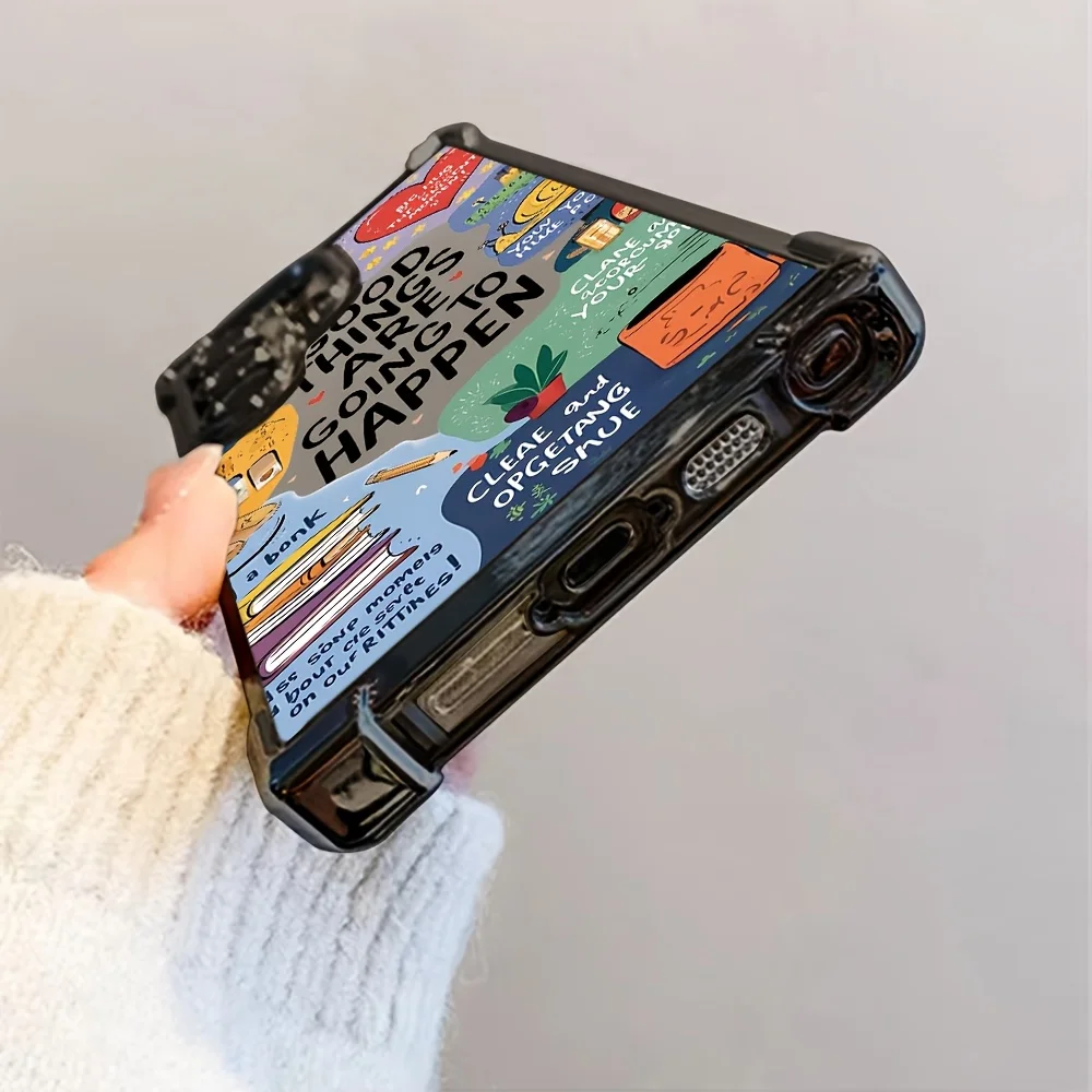 Para iPhone16, 15 14 13 12 11 Pro Max Plus funda trasera suave transparente anticaída