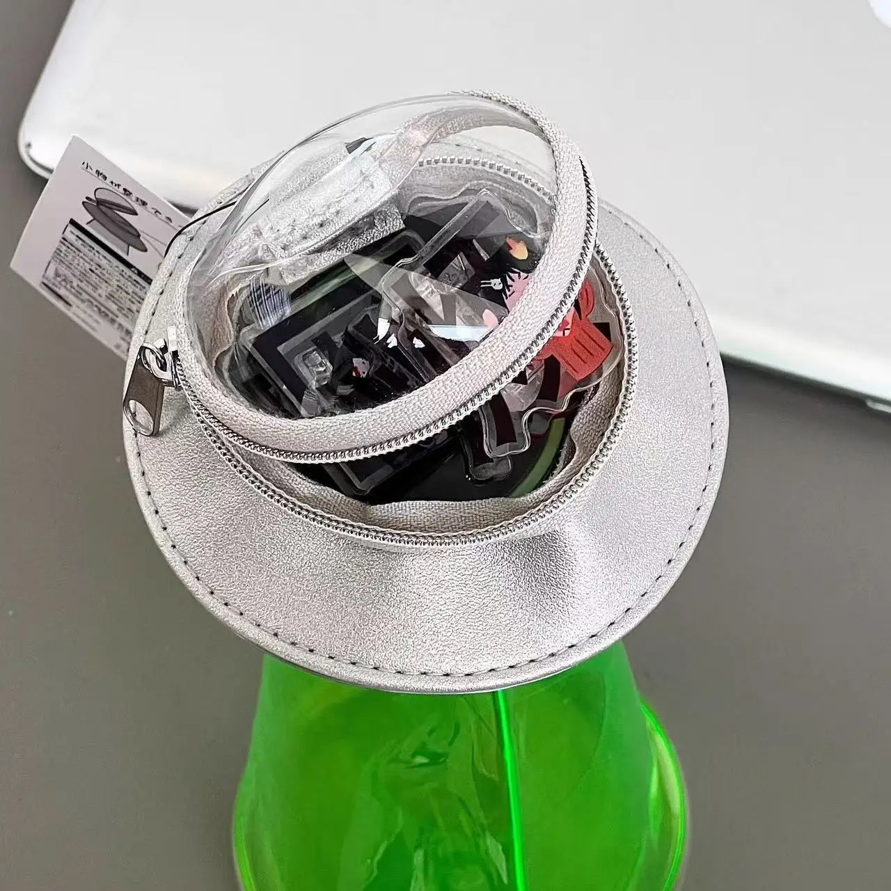 UFO Alien Shape Pencil Case Large Capacity PVC Zipper Stationery Pouch Portable Storage Bag Cute School Gift For Students