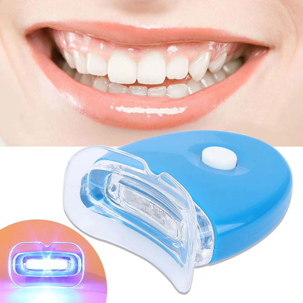 Blanchiment des Dents Portable, Mini Led Lumière Bleue Intelligente, Outil de miles et de Santé