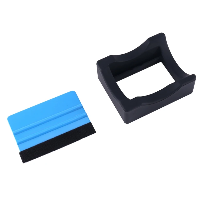 Small Silicone Cup Cradle For Crafting Making, Tumbler Holder With Built-In Slot And Felt Edge Squeegee Decal Scraper