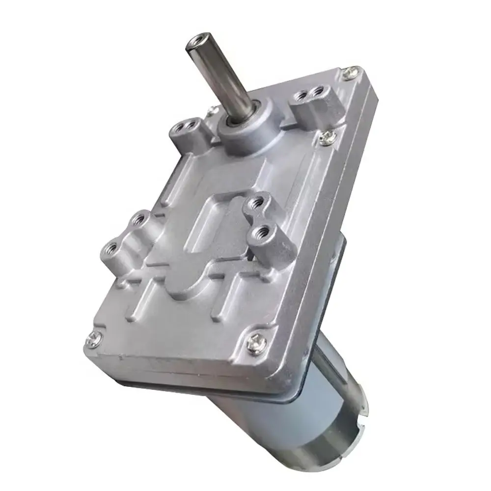 DC12V 24V Worm Gear Motor High Torque 45-200RPM Reciprocating Mechanism Speed Reducer Electric Motor for Industrial Automation