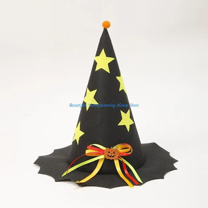 E56A Đậm Đầu Lâu Mũ Phù Thủy Cho Trẻ Người Lớn Tiệc Hóa Trang Halloween Trang Phục Hóa Trang Đạo Cụ
