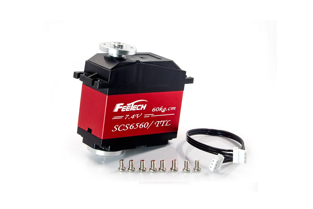 Feetech 7.4V 60kg-Cm Serial Control Bus Humanoid Robot Smart Servo Motor for Robotic Arm Kits Rc Excavator/wpl D12