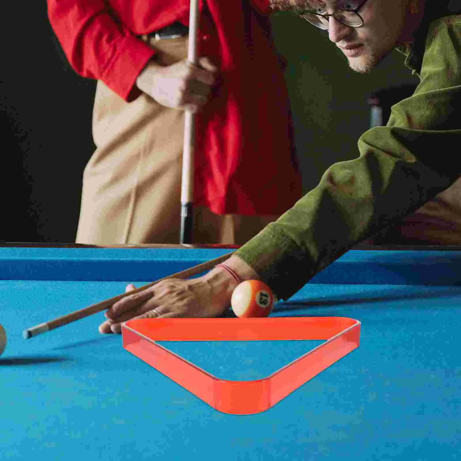 Rahmen für Billard Tischtennis Zubehör Mini Organizer Kunststoff Pools Rack Dreieck PC Bälle Halter