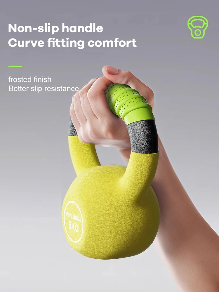 Mini Kettlebell recubierto de hierro sólido para entrenamiento de glúteos, equipo de Fitness en casa, equipo de entrenamiento para hombres y mujeres