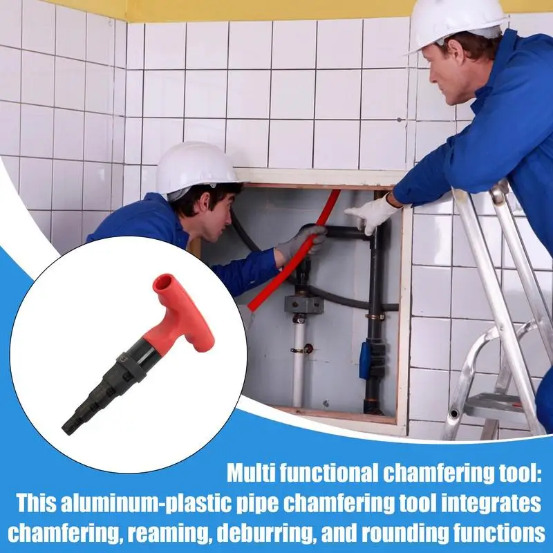 

Deburring Tool For Copper Pipe Pipe Burr Remover Multi-layer Calibration Reamer 4-in-1 Ratcheting Swivel Precision Fit
