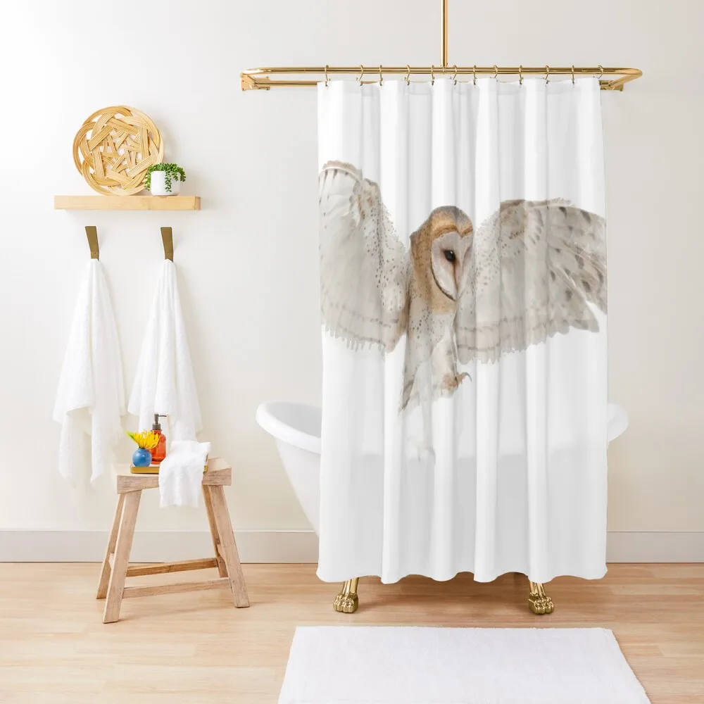 Owl In Flight Shower Curtain Bathroom Curtains Waterproof Bath Curtain And Anti-Mold