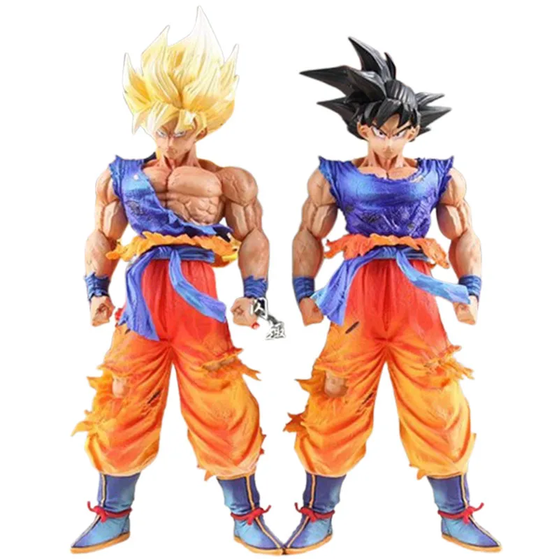 

32cm Son Goku Action Figures Dragon Ball Z Figurine Anime DBZ Peripheral Model Ornament GK Statue Super Saiyan Figuras Kids Gift