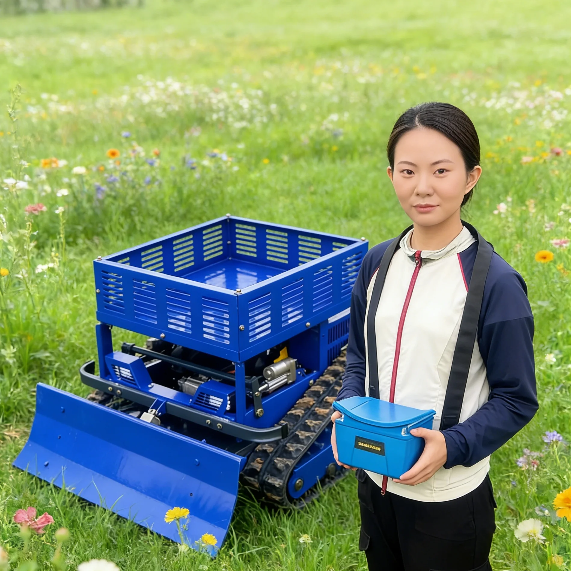 

Customized industrial grade storage rack lawn mower,lawn mowers remote control cordless power lawn mower for garden farms
