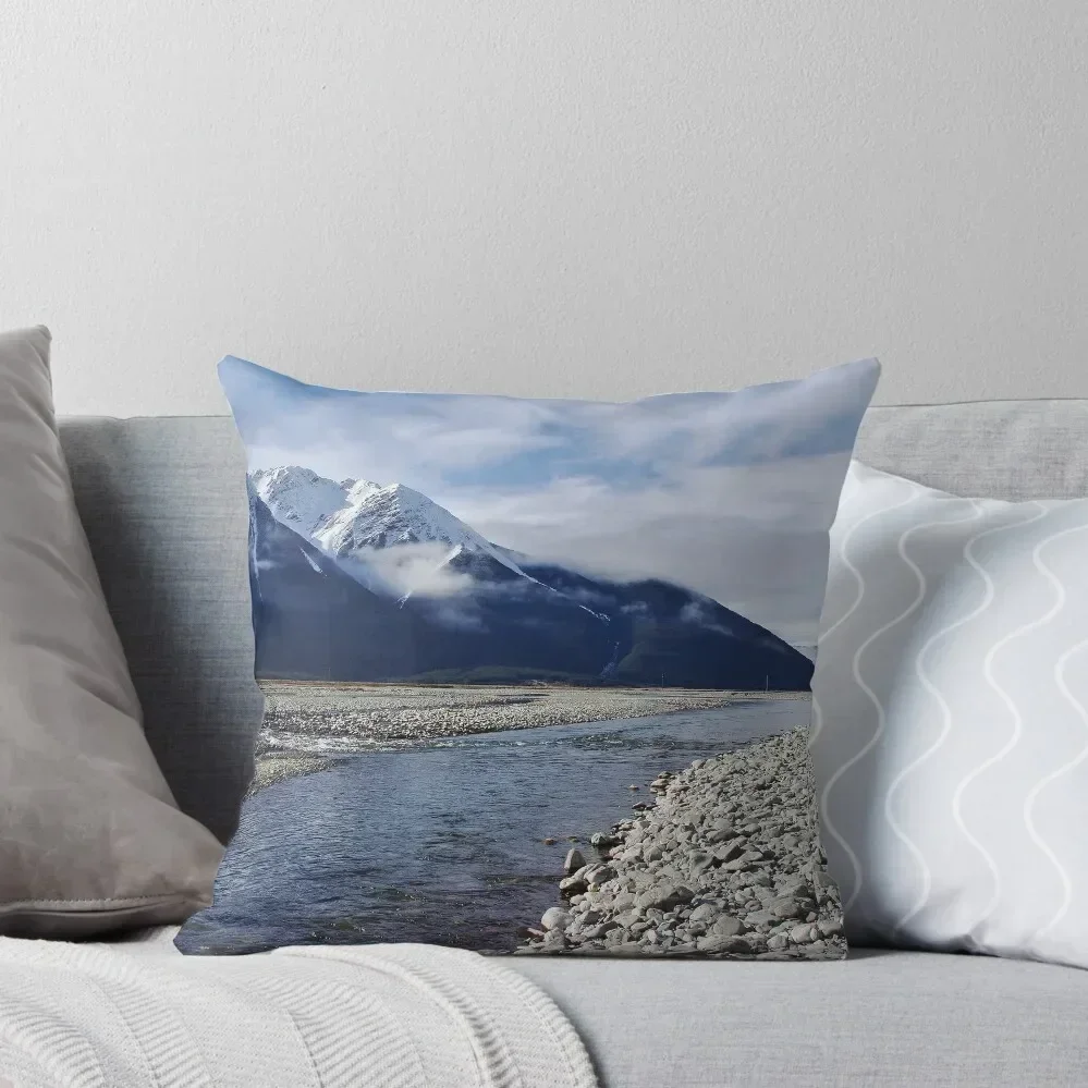 

waimakariri river Throw Pillow Pillowcases luxury decor pillow