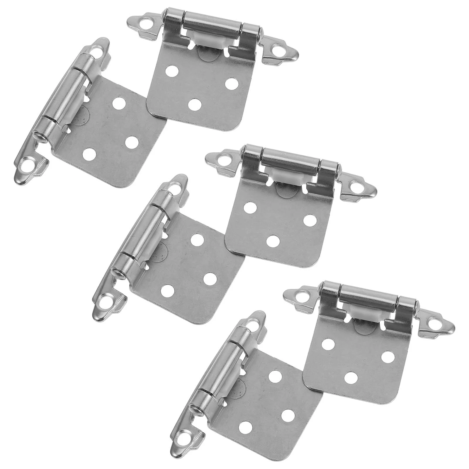 6 Pcs Black Cabinet Hinges 1 2 Inch Overlay American Style Spring Self Closing Kitchen Furniture Door Hardware