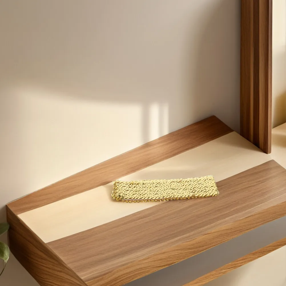 

2 шт. женских спортивных повязок на голову с блестками, эластичные повязки для волос с пайетками, для бега, йоги, фитнеса, активного отдыха, нескользящие, с пайетками, для женщин