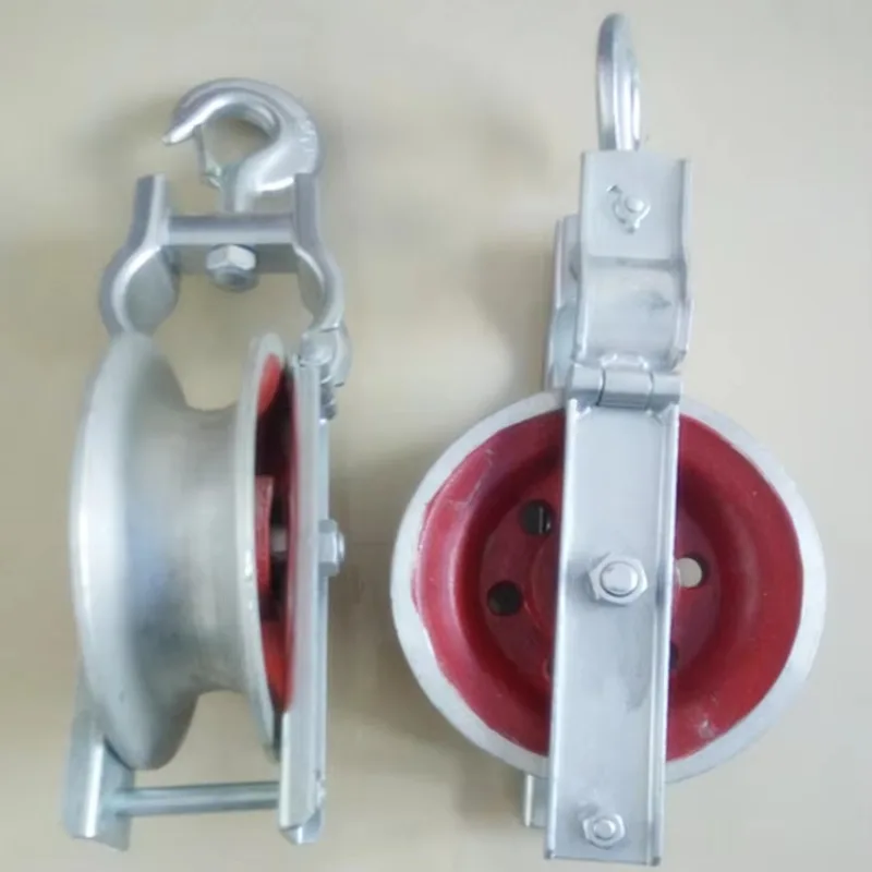 Rodillos de cables de aluminio, poleas de cables con rodamientos.