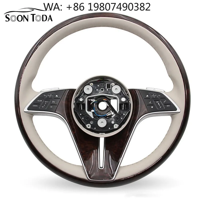 

PU Leather Mixed Material Sport Steering Wheel, Custom Mod Parts For S/C/GLC/E/CLS Class Multiple Vehicle Modification Needs