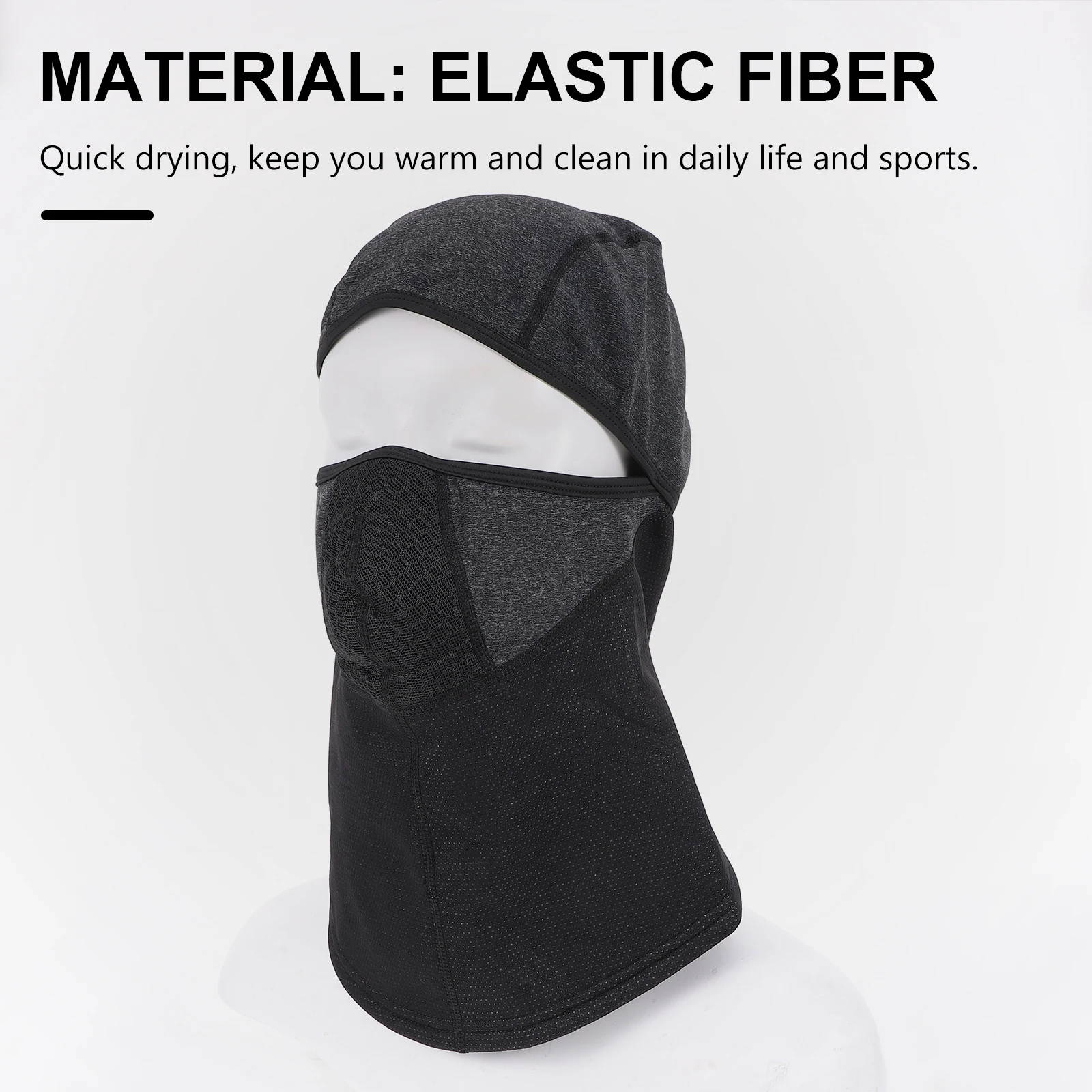 

Headgear Thermal Ski Mask Facial Warm Polyester Face Windproof Cycling Headwear