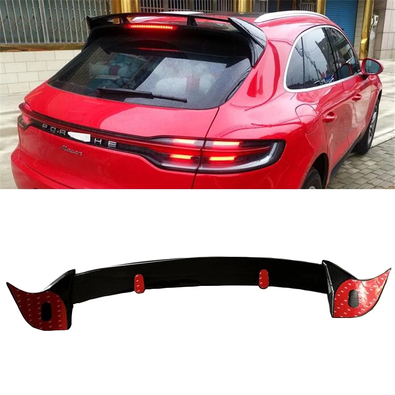 FOR Roof Car Spoiler Porsche Macan GTS 2014-2023 Year ABS Carbon Fiber Macan Turbo Decoration Accessories Tail Wing