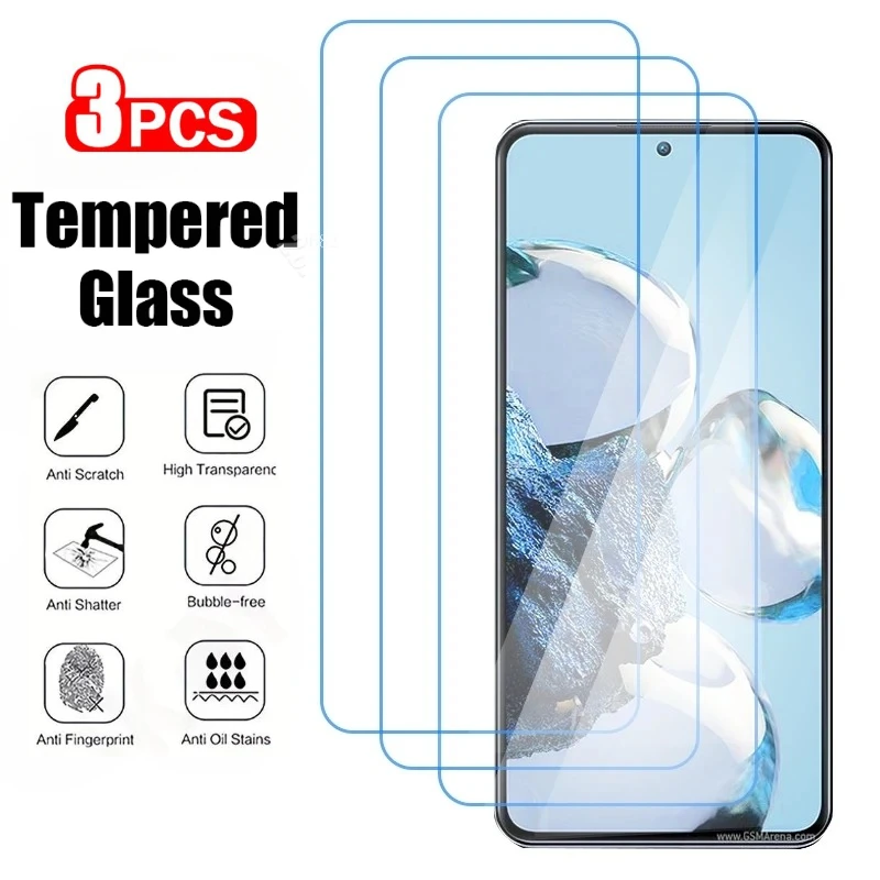 3Pcs Screen Protector For Xiaomi Redmi Note 13 12 12 11 10 9 Pro Tempered Glass For Redmi 13C 12C 13C A1 A2 Plus Protective Film