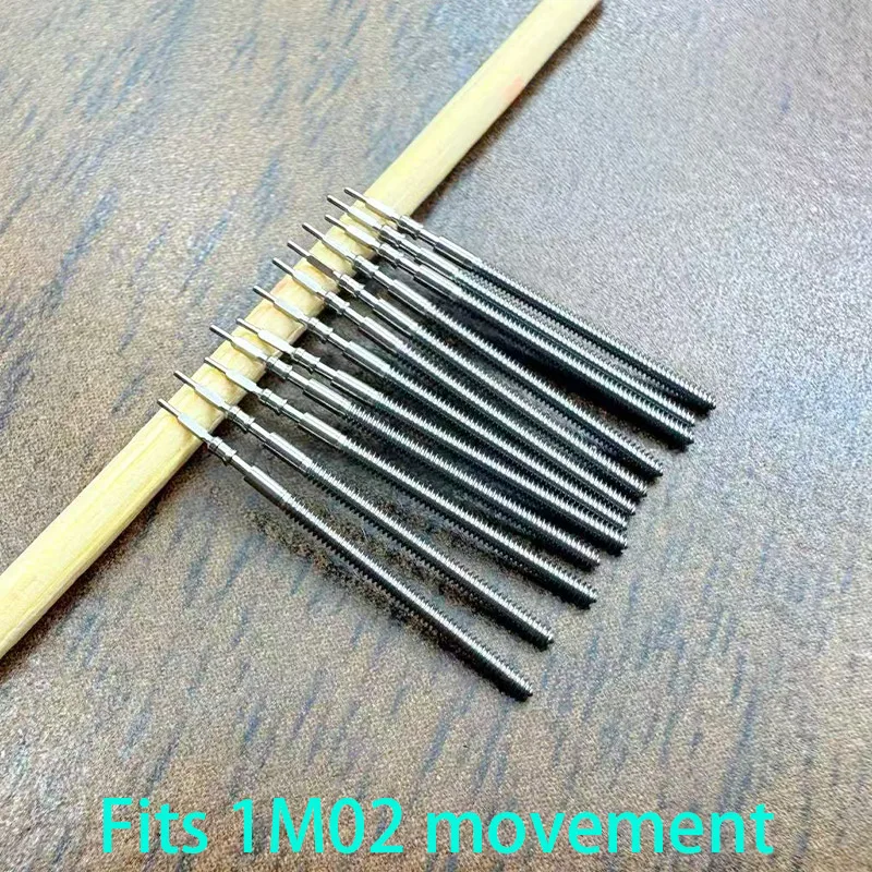 

1M02 stainless steel crown Movement Crown Stem Fit 1M02 1L22 1M12 1L02 1L45 1L32 Automatic Movement Stem Repair Parts