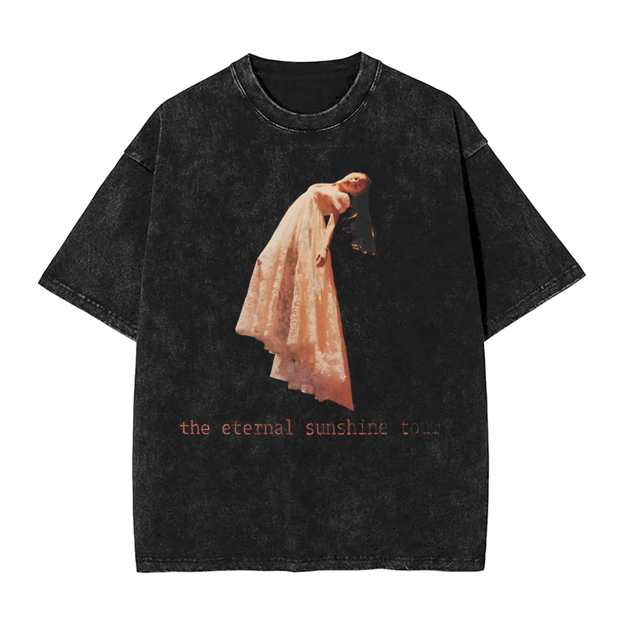 Harajuku Washed Shirts The Eternal Sunshine Tour arianas grandes Apparel Novelty T-Shirts Harajuku  Streetwear 100% Cotton