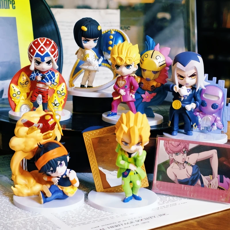 

Новая распродажа, подлинная серия Pop Mart Jojo'S Wonderfu Adventure, сюрприз, слепая коробка, фигурки, настольные украшения, коллекция подарков