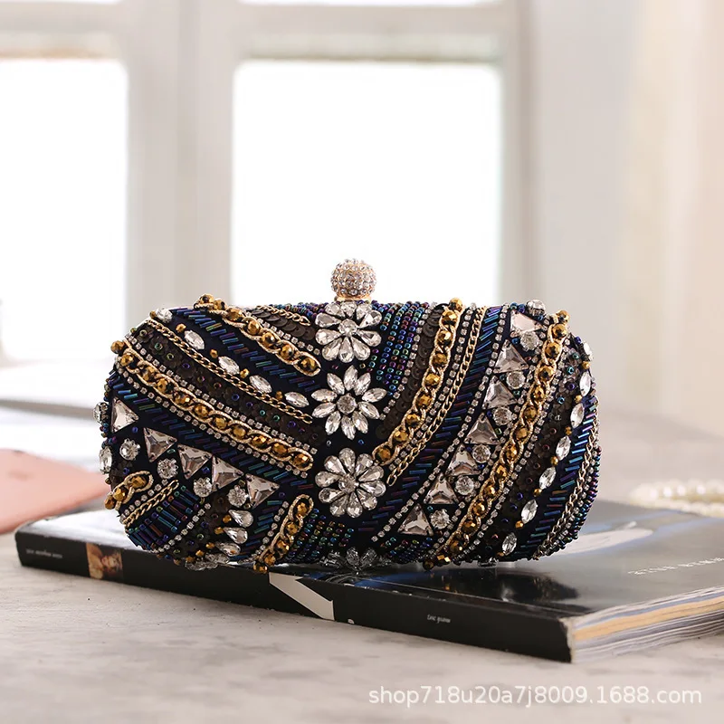 

Высококачественная сумка из бисера в форме свадебного ужина, женская вечерняя сумка с вышивкой бисером