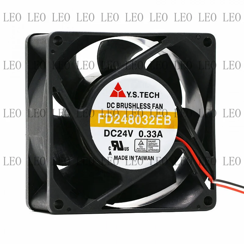 MY 1pcs  For Y.S.TECH FD248032EB 8CM 8032 24V 0.33A Inverter Cooling Fan 2pin