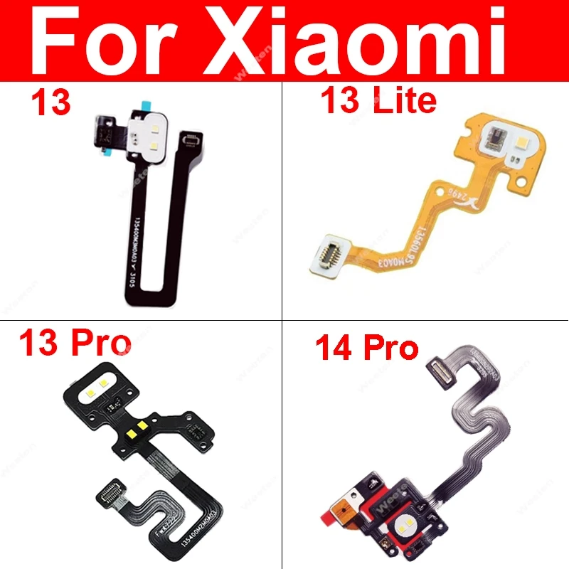 

Шлейф датчика фонарика и датчика освещенности для Xiaomi 13 13T 14 14T 15 15S Pro Lite Ultra, запчасти для фонарика